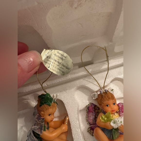 Ashton Drake heirloom ornaments, the enchanted garden series. Set of 3 no box. - Picture 3 of 5